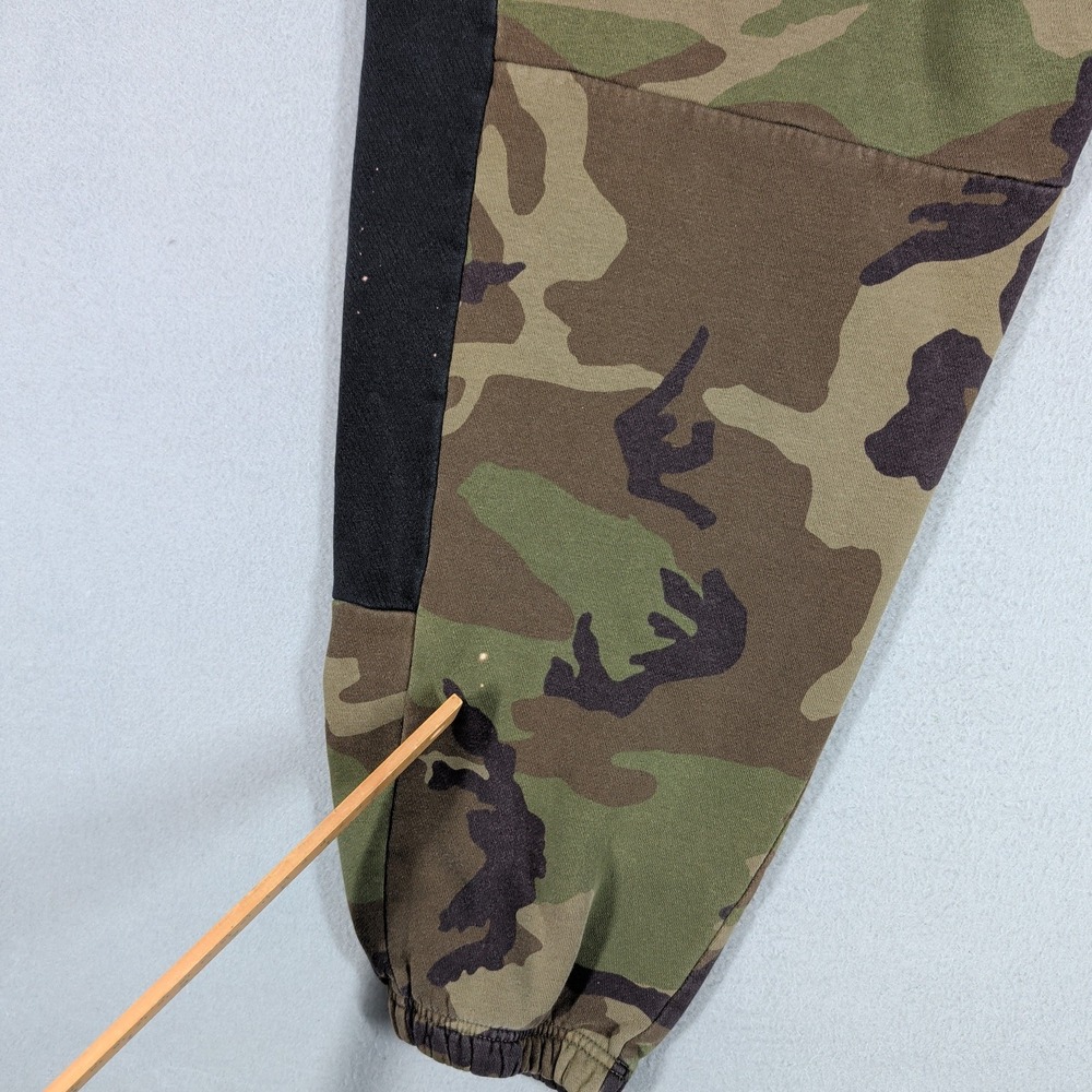 Jordan Sweatpants Mens L Green Camo Nike Air Jumpman Fleece Joggers Activewear - Picture 15 of 15